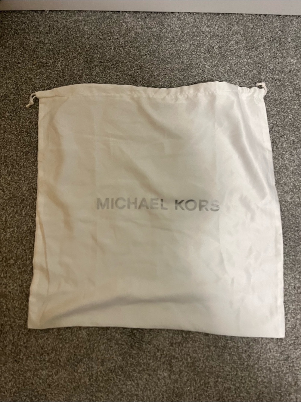 Michael Kors White Drawstring Dustbag